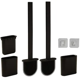 casativo WC-Bürste 2er Set Schwarz/Grau