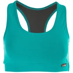 Sport-Bustier WINSHAPE "WVR1", Damen, Gr. XS, grün (ocean grün), Obermaterial:u00a090% Baumwolle, 10% Elasthan, BHs Sport Bustiers