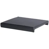 IPERBRIKO Möbel Akut Klemmkissen Madagaskar Sitzkissen Lederlook schwarz für Sitzbank 46x42 cm