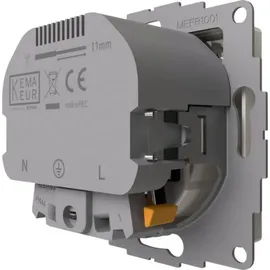 2USB Unterputz-USB Steckdose 12 W Glänzend Weiß