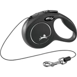 Flexi Seil-Leine New Classic schwarz XS 3 m Hundezubehör