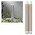 Star Trading Flamme Stripe LED Stabkerzen 25 cm beige