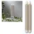 Star Trading Flamme Stripe LED Stabkerzen 25 cm beige