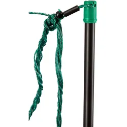 Kerbl Ersatzpfahl PremiumLine + TITAN Netz Doppelspitze schwarz - 27279 - schwarz