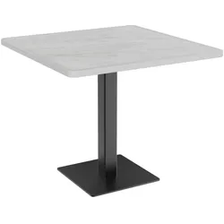 Gastro Outdoor Terrassentisch Borkum | 60x60 cm | Resalit Marmor Creme