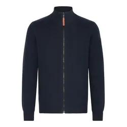Strickjacke BLEND "Strickjacke BHFindus", Herren, Gr. 3XL, blau (marineblaus), Obermaterial: 70% Baumwolle CO recyc.. 30% Polyester Pol. recyc.., Strickjacken Strickjacke