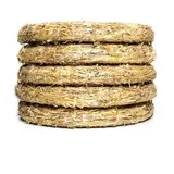 DekoPrinz DekoPrinz® Strohkränze, 5 Stück | ø 33 cm Durchmesser | 6 cm Stärke | Strohrömer, Türkranz, Deko-Kranz, Kranz-Rohling, Strohring