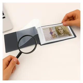 Schwäbische Albumfabrik Safe Banknoten-Album 226 im Taschenformat schwarz