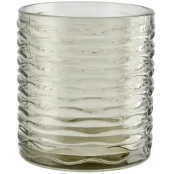 Windlicht   , braun , Glas , Maße (cm): H: 8  Ø: 7