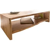 DeLife Couchtisch Live-Edge 130x60 cm Akazie Natur Baumkante, Couchtische, Baumkantenmöbel, Massivholzmöbel, Massivholz