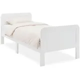 Homestyle4u Komfortbett 90 x 200 cm Weiß