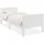 Homestyle4u Komfortbett 90 x 200 cm Weiß