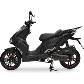 Burnout Motorroller BAD s Mattschwarz 50ccm 25 kmh Mofa Sportlich Scooter