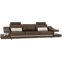 Xlmoebel Big-Sofa Zeitgemäßes Luxus Designer-Sofa für drei Personen gepolstertes, Hergestellt in Europa braun