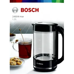Bosch Wasserkocher TWK70B03 Glas/sw