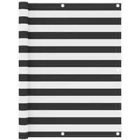 vidaXL Seitenmarkise 120 x 300 cm Anthrazit und Weiß Aluminium