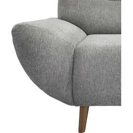 Home Affaire 3-Sitzer "Drago" grau B:205cm H:81cm T:90cm, 100% Polyester, Sofas frei im Raum stellbar, inkl. 1 Zierkissen