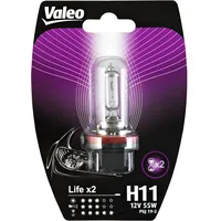 Valeo Glühlampe, H11-Life x2-Blister x1, 32524
