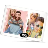 Print Royal Blech-Schild selbst gestalten - Foto-Collage mit 2 Fotos bedrucken - Metall-Poster für Lieblingsmenschen, Geschenk für Freunde, Familie I Personalisiertes Foto-Geschenk, Schild A4