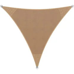 Sonnensegel HDPE Dreieck Sand 4x4x4m
