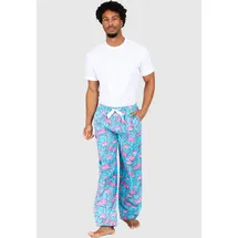 Lousy Livin Pant Greater Flamingos Pyjama-Hose Blau/Pink S