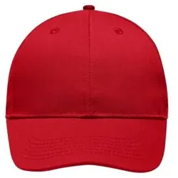 6 Panel Work Cap MB6621, rot, Einheitsgröße - rot