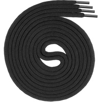 Swissly runde schwarze Schnürsenkel für Arbeitsschuhe und Trekkingschuhe aus 100% Polyester, Farbe: schwarz, Länge: 90cm - 90 cm / ø 4,5mm