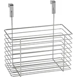 Wenko Einhängekorb Slim, Organizer zum Einhängen an Schranktür oder Schublade, Korb aus Metall, 24 x 24,5 x 15 cm,