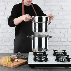 Korkmaz Perla Topf-Set 2-tlg. Spaghetti-Topf + Siebeinsatz