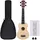 vidaXL Ukulele Set Sopran Ukulele, Braun