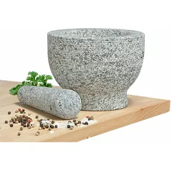 Haushalt International Mörser mit Stößel aus Granit 14074