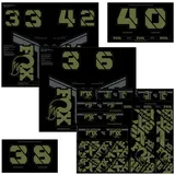 Fox Racing Shox Decal 2021 AM Custom Aufkleberset - Olive Drab - Einheitsgröße