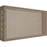 HEXIM Heizkörperverkleidung mdf - hdf - Dekorative Heizkörperabdeckungen in unterschiedlichen Größen - Muster - Heizkörperverkleidung Zum Hän... - Braun