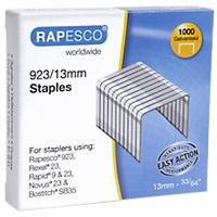Rapesco Heftklammern 923/13, 1484, Verzinkter Stahl Silber 1000 Heftklammern