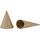 Creativ Company 265501 Kegel, 10 Stück, H: 14 cm, D: 7 cm, beige
