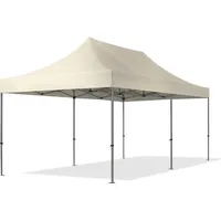 TOOLPORT Faltpavillon 3 x 6 m inkl. Seitenteile Creme