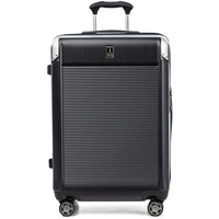 Travelpro Platinum Elite Hardside erweiterbares Handgepäck, 8-Rad-Spinner, TSA-Schloss, Hartschalen-Koffer aus Polycarbonat, Shadow Black, kompaktes Handgepäck 51 cm