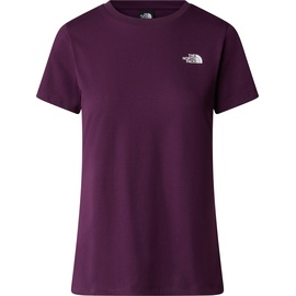 The North Face T-Shirt, Logo-Brustprint, für Damen, V6V BLACK CURRANT, L