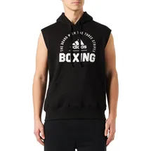 Adidas CLSH21-B-100 Community 21 Sleeveless Hoody Boxing Sweatshirt Unisex Blackwhite M