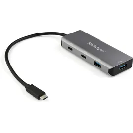 Startech StarTech.com 4-Port-USB-C-Hub (10 Gbit/s, mit 2 x USB-A- und 2 x USB-C mit 25cm Host-Verlängerungskabel)