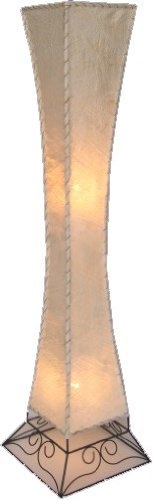 GURU SHOP Stehlampe/Stehleuchte, Kokosfaser - Modell Titania, 118x25x25 cm, Stehleuchten