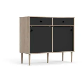 VCM Penny 99 x 41 x 89 cm Schwarz