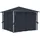 vidaXL Aluminium-Pavillon 3 x 3 m anthrazit inkl. Vorhängen