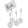 APS Kartenhalter/Tischkartenhalter, 4er Set3 x 3 cm, 12 cm