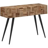 vidaXL Konsolentisch 110x34x80 cm grau