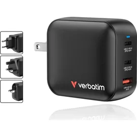 Verbatim GaN Charger 100W 3Port US/EU/UK ADP 32230