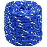 vidaXL Leinen Bootsseil 18 mm Polypropylen Blau