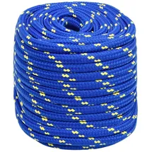 vidaXL Leinen Bootsseil 18 mm Polypropylen Blau