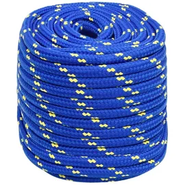 vidaXL Leinen Bootsseil 18 mm Polypropylen Blau
