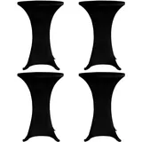 deluke Stehtischhusse AMAU Schwarz Ø 80 cm 4er Set
